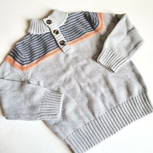 Gymboree Gray and Orange Knit Sweater